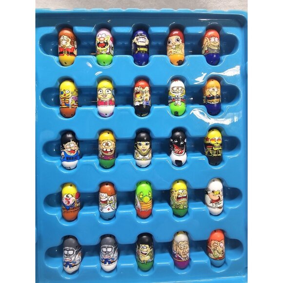 Mighty beanz lot of 48 Beanz And Blue Carrying Case- VINTAGE - Picture 3 of 10